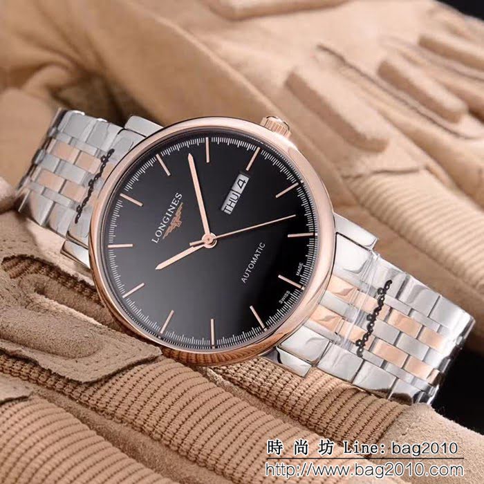 LONGINES浪琴 經典大三針 全自動機械 精品男士腕表 WSS0989